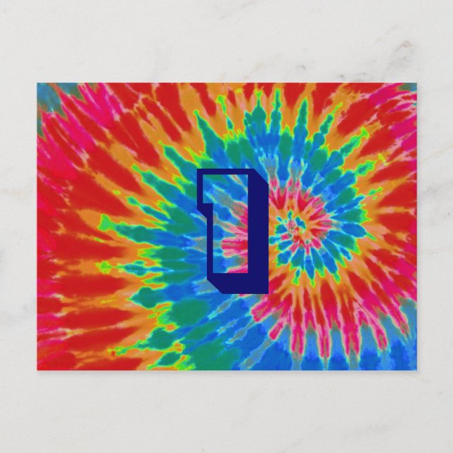 Postal Tabla 1 Boda de tinte de espiral (Anverso)