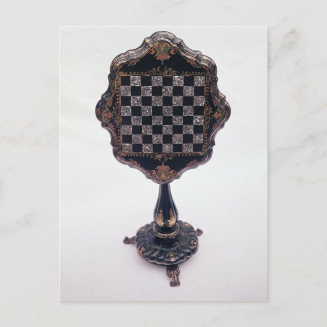 Postal Tabla de juegos, c.1850-60 (Anverso)