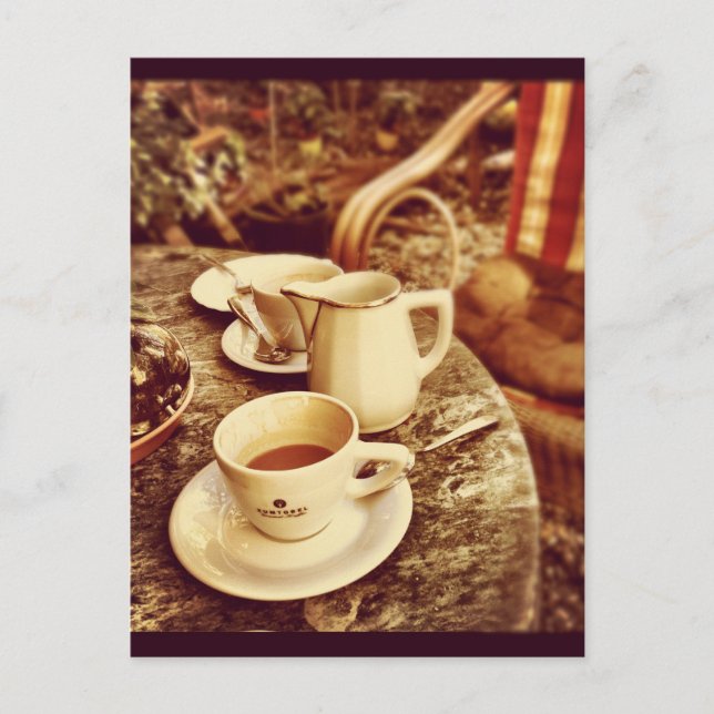 Postal Tabla de la cafetería (Anverso)