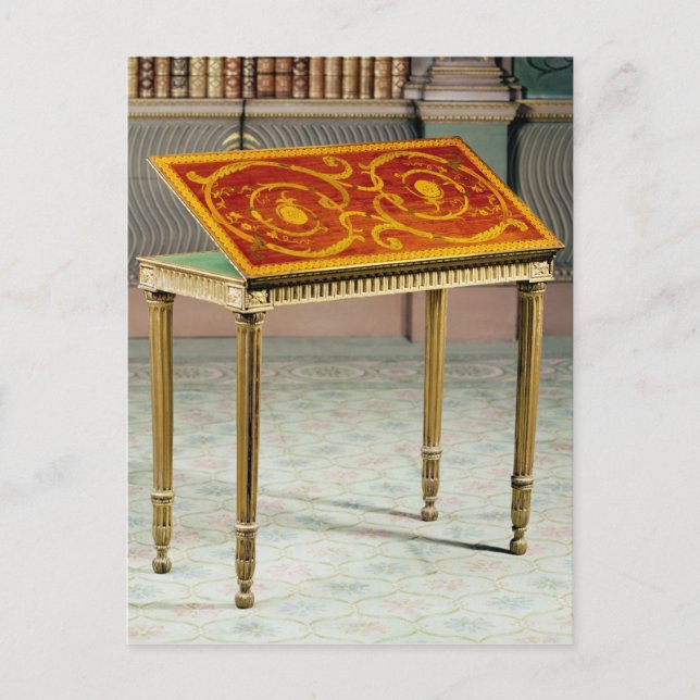 Postal Tabla de tarjetas, c.1770 (Anverso)