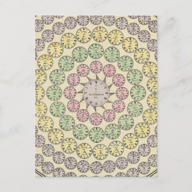 Postal Tabla de tiempo (Anverso)