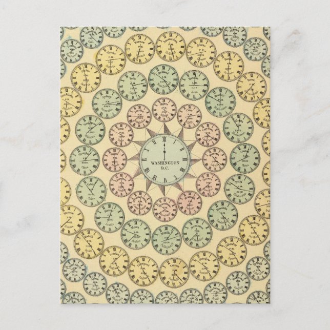 Postal Tabla de tiempo (Anverso)