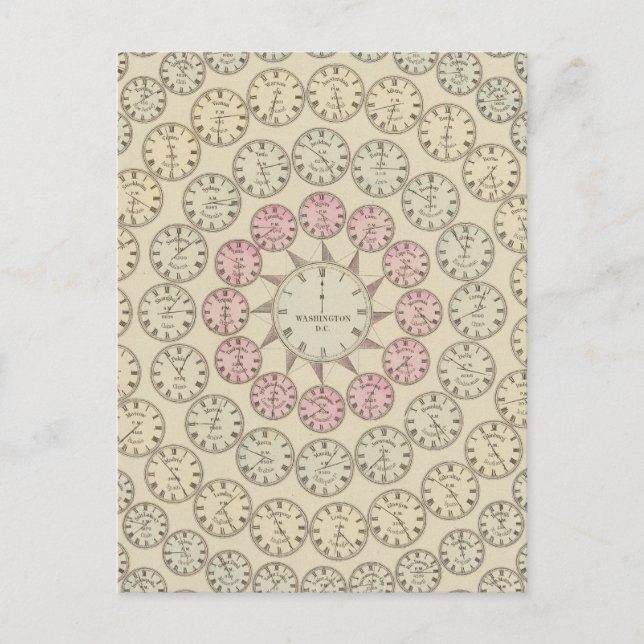 Postal Tabla de tiempo (Anverso)