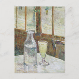 Postal Tabla del café con el ajenjo de Vincent van Gogh