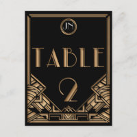 Tabla negra número 2 del estilo de Gatsby del art