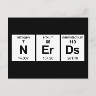 Postal Tabla periódica de NErDs