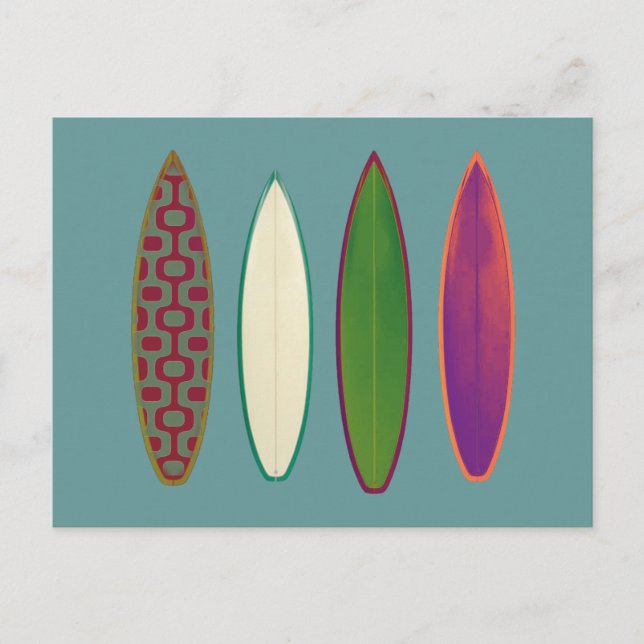 Postal tablas de surf ~ estilo surf (Anverso)