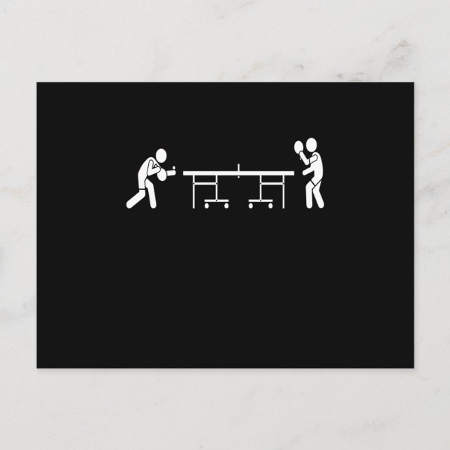 Postal Table tennis players Ping Pong (Anverso)