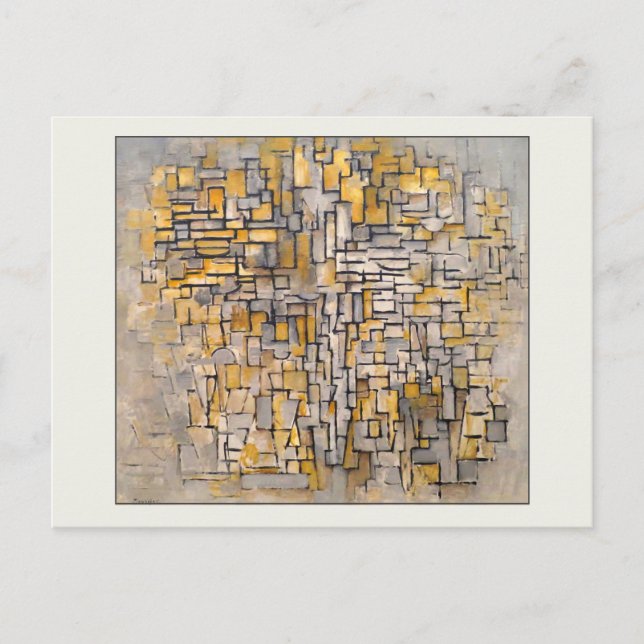 Postal Tableau No. 2 Composición No. VII Pieta Mondrian (Anverso)