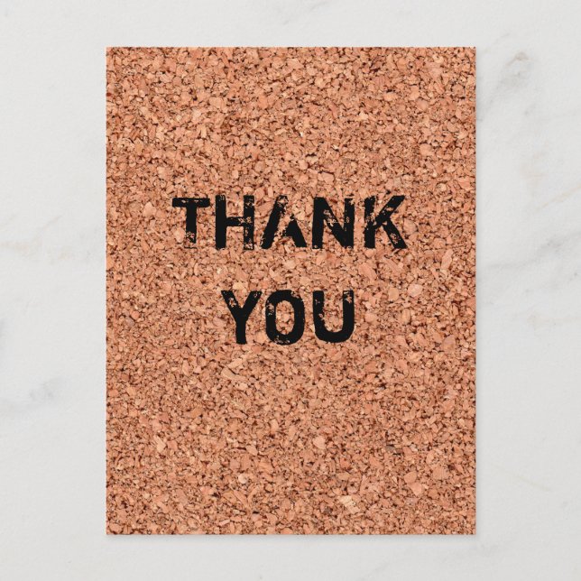 Postal Tablero de corcho - Textos de Personalizable (Anverso)