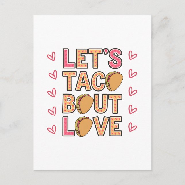 Postal Taco Bout Love (Anverso)