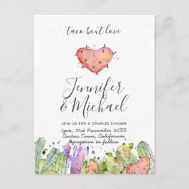 Postal Taco Bout Love - La fiesta moderna de la boda invi