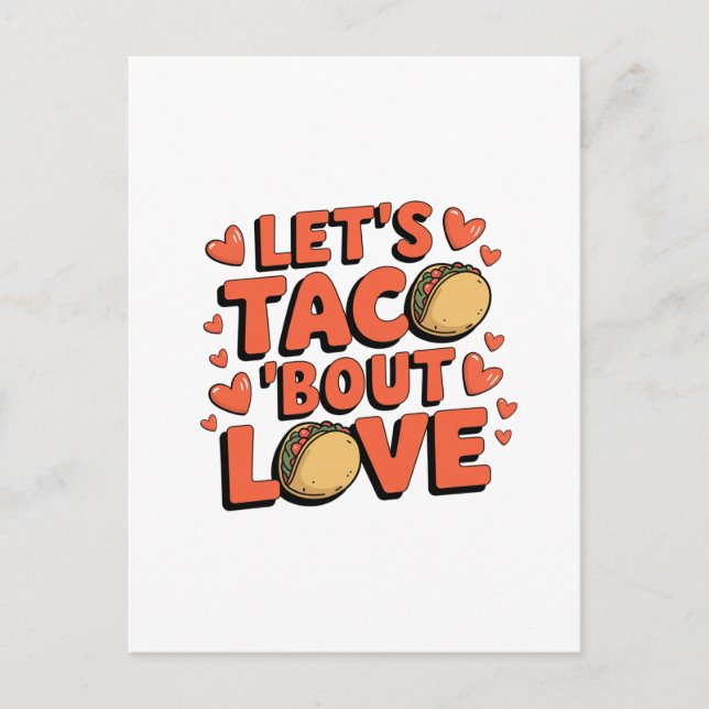 Postal Taco Bout Love Valentine (Anverso)