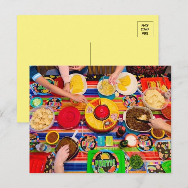 Postal Taco Fiesta Foodie (Anverso / Reverso)