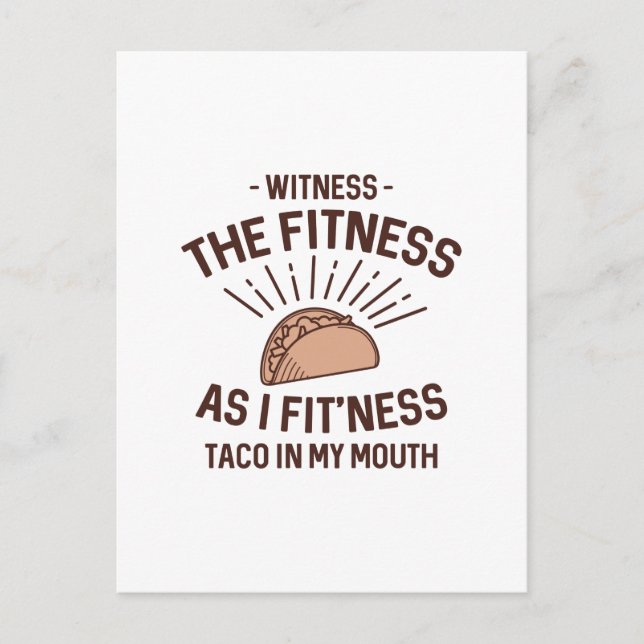 Postal Taco Fitness (Anverso)