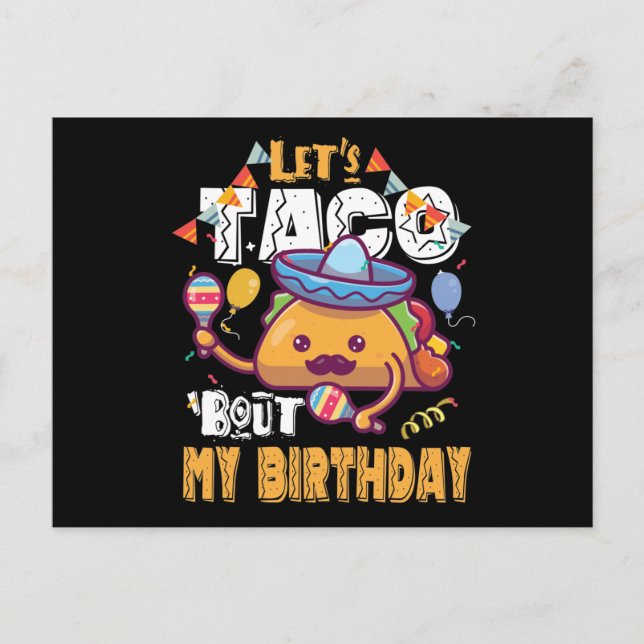 Postal Taco por mi cumpleaños (Anverso)
