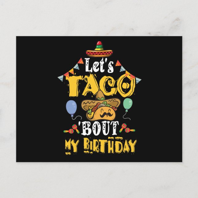 Postal Taco por mi cumpleaños (Anverso)