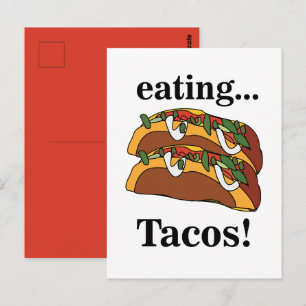 Postal Taco Tacos Comida Divertida 