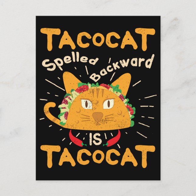 Postal Tacocat al revés Cinco de Mayo Taco (Anverso)
