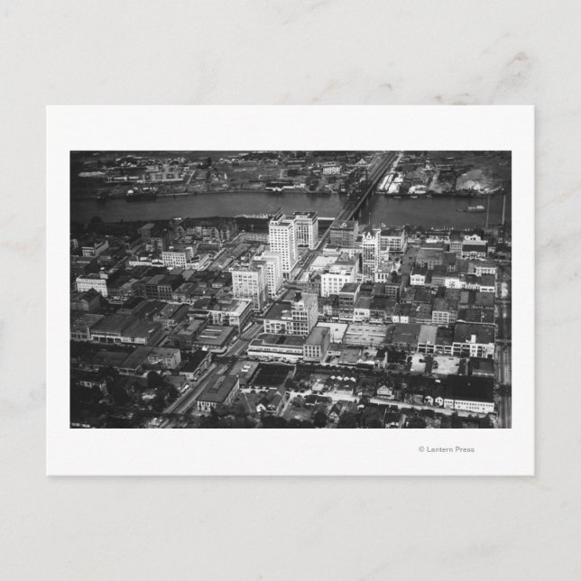 Postal Tacoma, WA View of Business District desde Air (Anverso)