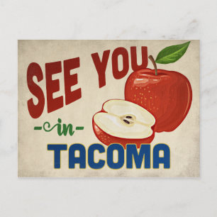 Postal Tacoma Washington Apple - Viajes de época