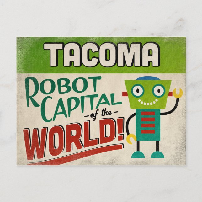 Postal Tacoma Washington Robot (Anverso)