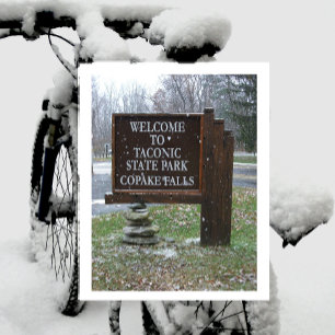 Postal Taconic State Park Entrance Rótulo Copake Falls, N