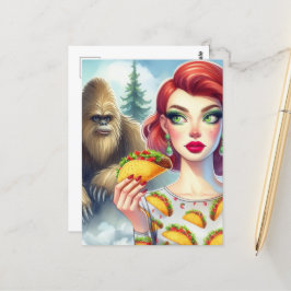 Postal Tacos en el bosque con Sasquatch
