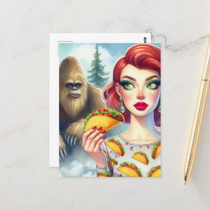 Postal Tacos en el bosque con Sasquatch