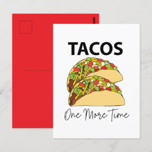 Postal Tacos Una Vez Más Comida Mexicana Taco