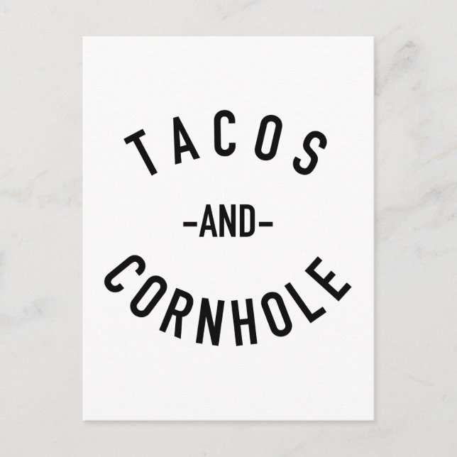 Postal Tacos y Cornhole (Anverso)