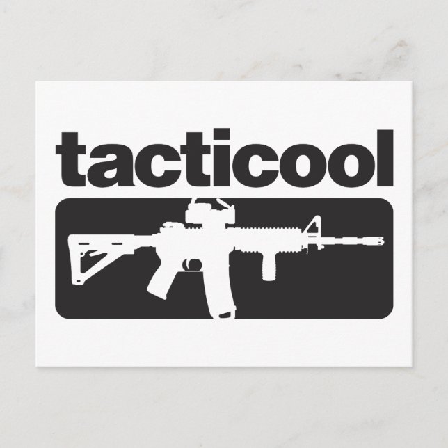 Postal Tacticool - Negro (Anverso)