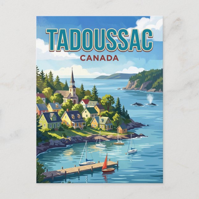 Postal Tadoussac, Quebec, Canadá Canadá (Anverso)