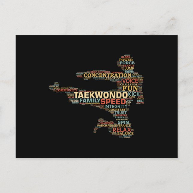 Postal Taekwondo: Combate a las artes marciales con la vi (Anverso)
