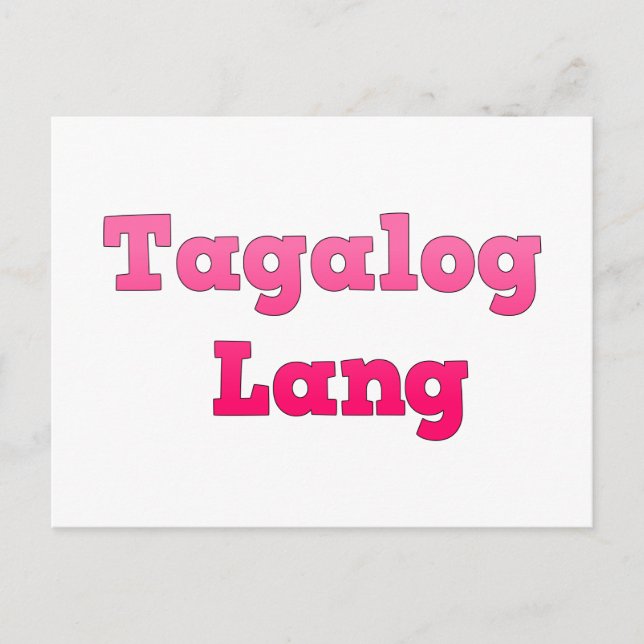 Postal Tagalog Lang (Anverso)