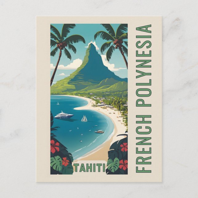 Postal Tahiti (Anverso)