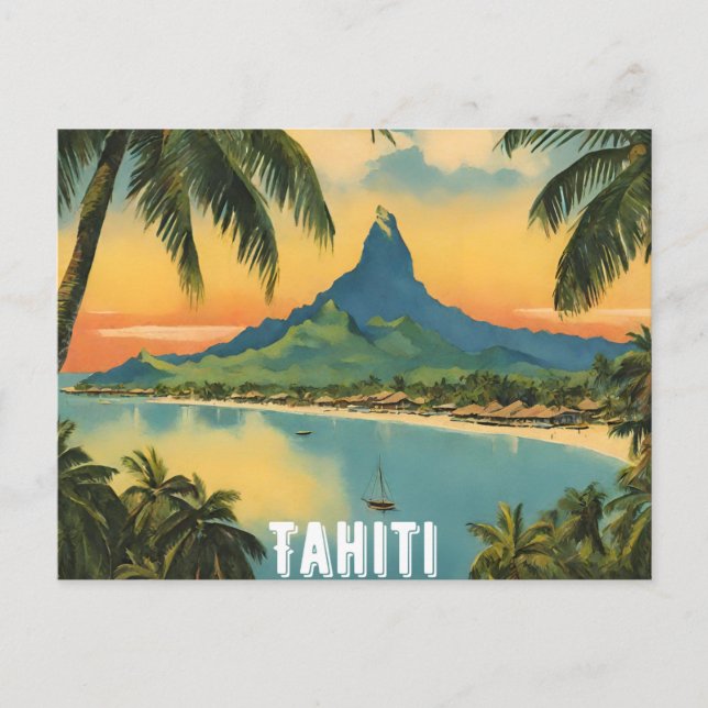 Postal Tahiti (Anverso)
