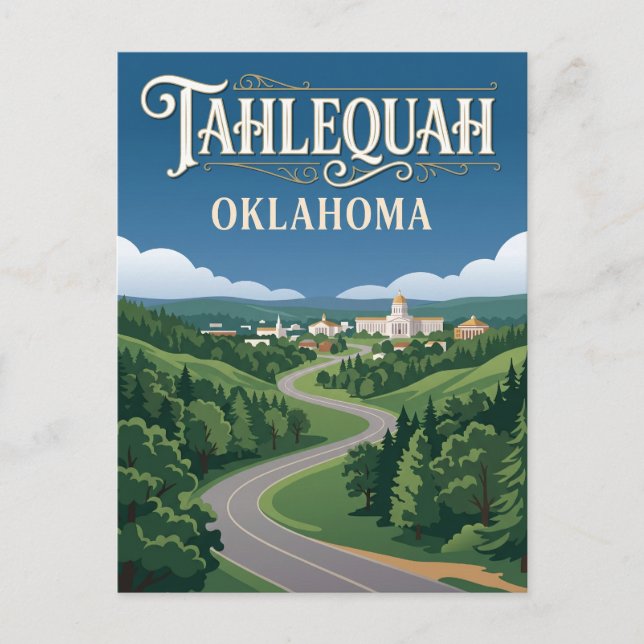 Postal Tahlequah EE. UU. (Anverso)