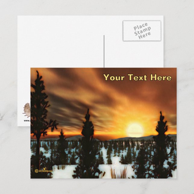 Postal Taiga Sun (Anverso / Reverso)