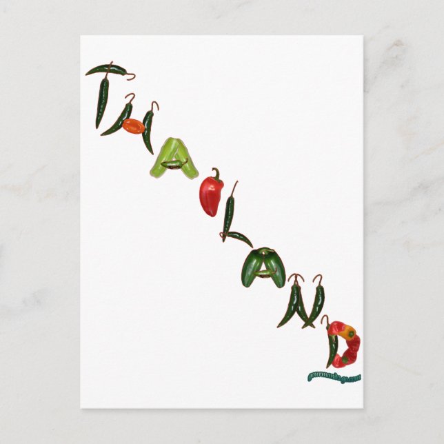 Postal Tailandeses chile Peppers (Anverso)