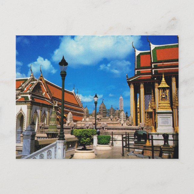 Postal Tailandia, Bangkok dentro de Wat Phra Keo (Anverso)
