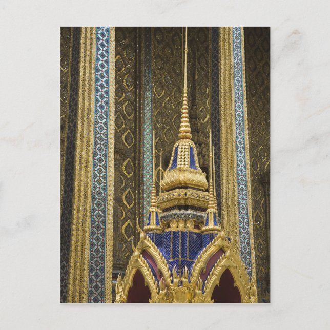 Postal Tailandia, Bangkok. Detalles de la decoración (Anverso)