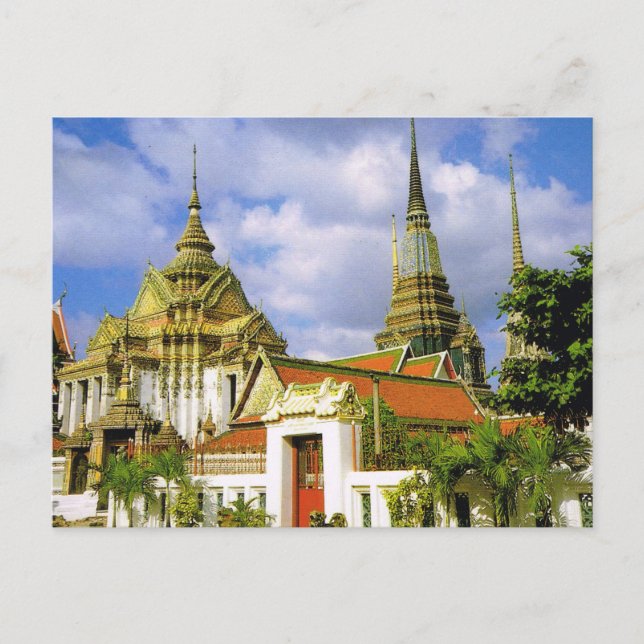 Postal Tailandia, Bangkok Wat Phra Chetuphon (Anverso)