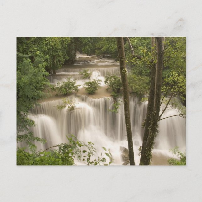 Postal Tailandia, cascada de Huai Mae Khamin (Anverso)