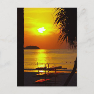 Postal tailandia de la playa del sol