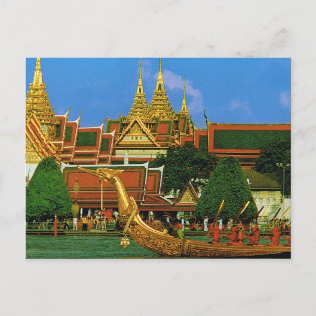 Postal Tailandia, gabarra real de Bangkok (Anverso)