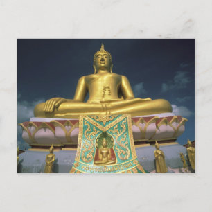Postal Tailandia, isla de Koh Samui. Gran Buda.