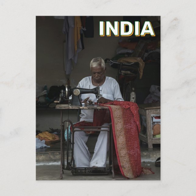 Postal Tailor En Orachha, India (Anverso)