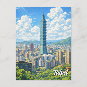 Postal Taipei 101 Taiwán