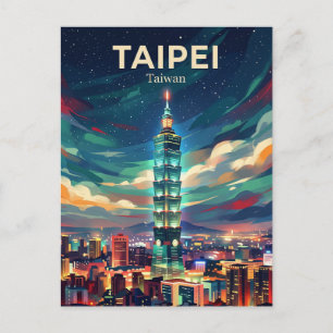 Postal Taipei 101 Taiwán